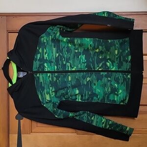 CHAMPION KIDS Green and Black Hoodie